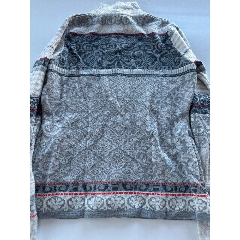 Icelandic Designs Women's Small Chloe Zip Up Sweater Wool Blend Nordic - Picture 2 of 10